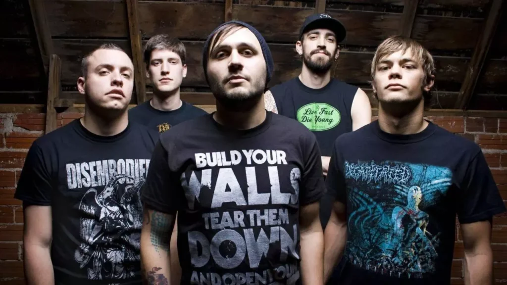 اعضای اولیه After the Burial در یک عکس گروهی