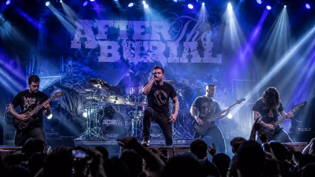 اجرای زنده After the Burial روی صحنه