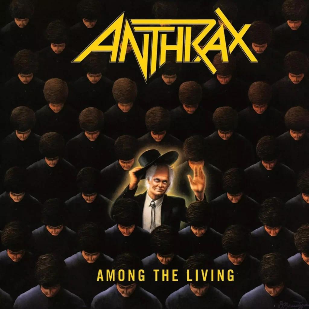 جلد آلبوم Among the Living از گروه Anthrax منتشرشده در سال ۱۹۸۷