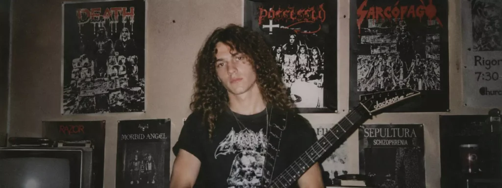 Chuck Schuldiner در سال‌های اولیه فعالیت هنری در فلوریدا