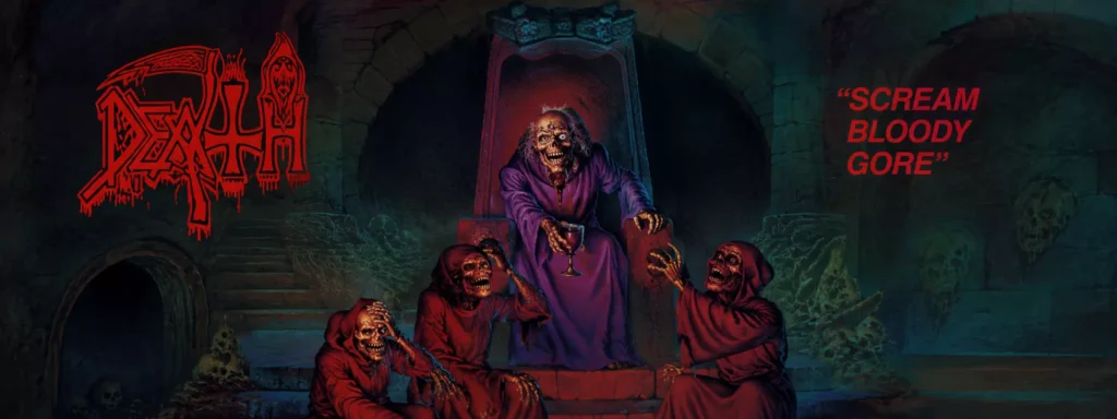 کاور آلبوم Scream Bloody Gore نخستین آلبوم دث متال