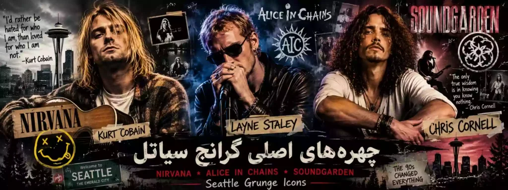 چهرههای اصلی گرانج سیاتل؛ Nirvana، Alice In Chains و Soundgarden