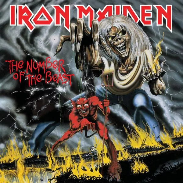 کاور آلبوم The Number of the Beast از Iron Maiden ۱۹۸۲ نماد متال ملودیک و حماسی با صدای Bruce Dickinson