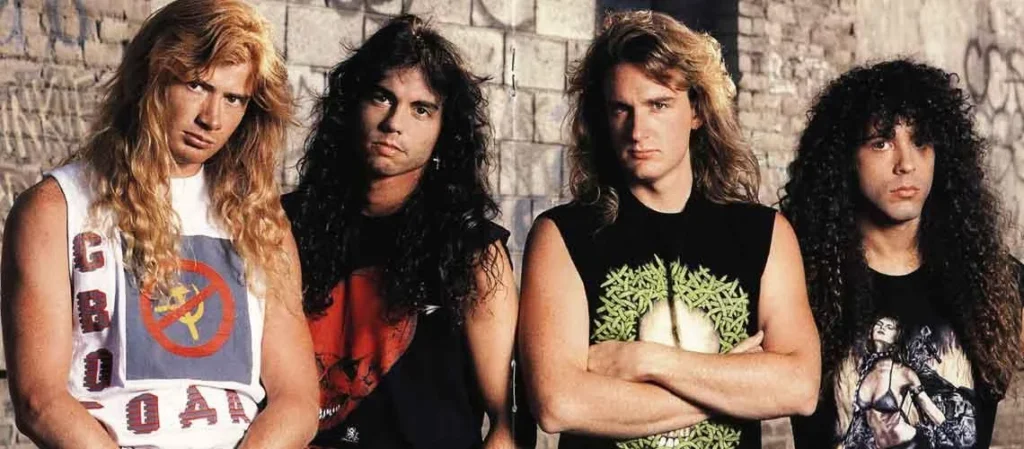 اعضای مگادث در دوره آلبوم Rust in Peace در سال ۱۹۹۰