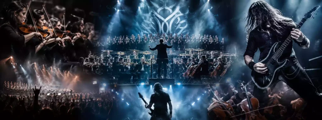 ترکیب ارکستر سمفونیک با گیتار الکتریک در سبک Symphonic Metal