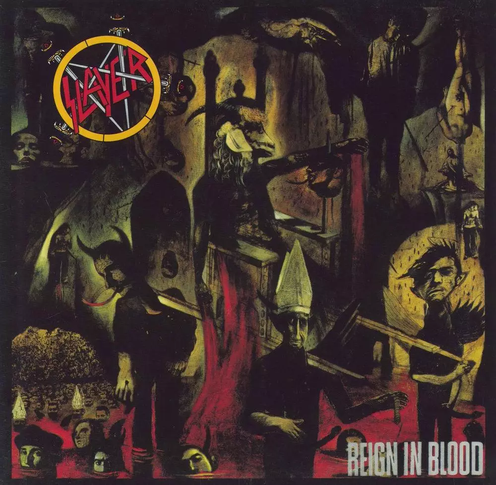 جلد آلبوم Reign in Blood از گروه اسلیر منتشرشده در سال ۱۹۸۶