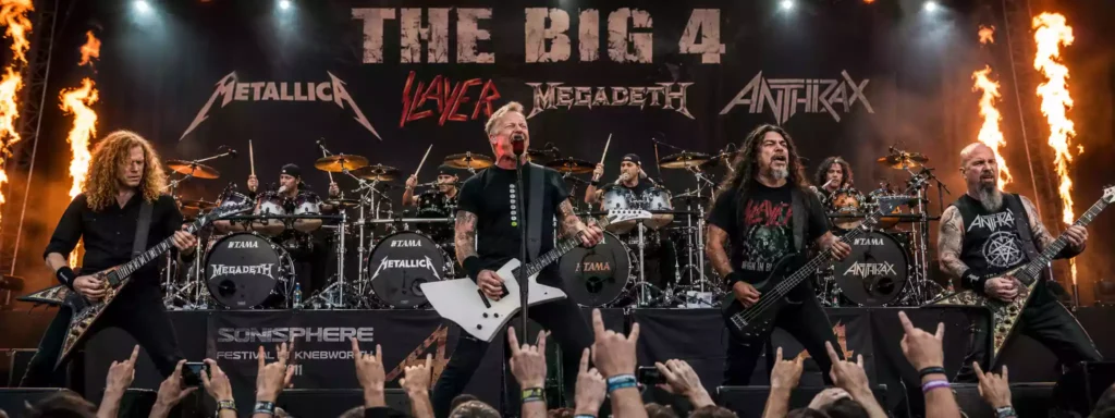 اجرای مشترک The Big Four در فستیوال Sonisphere سال ۲۰۱۱